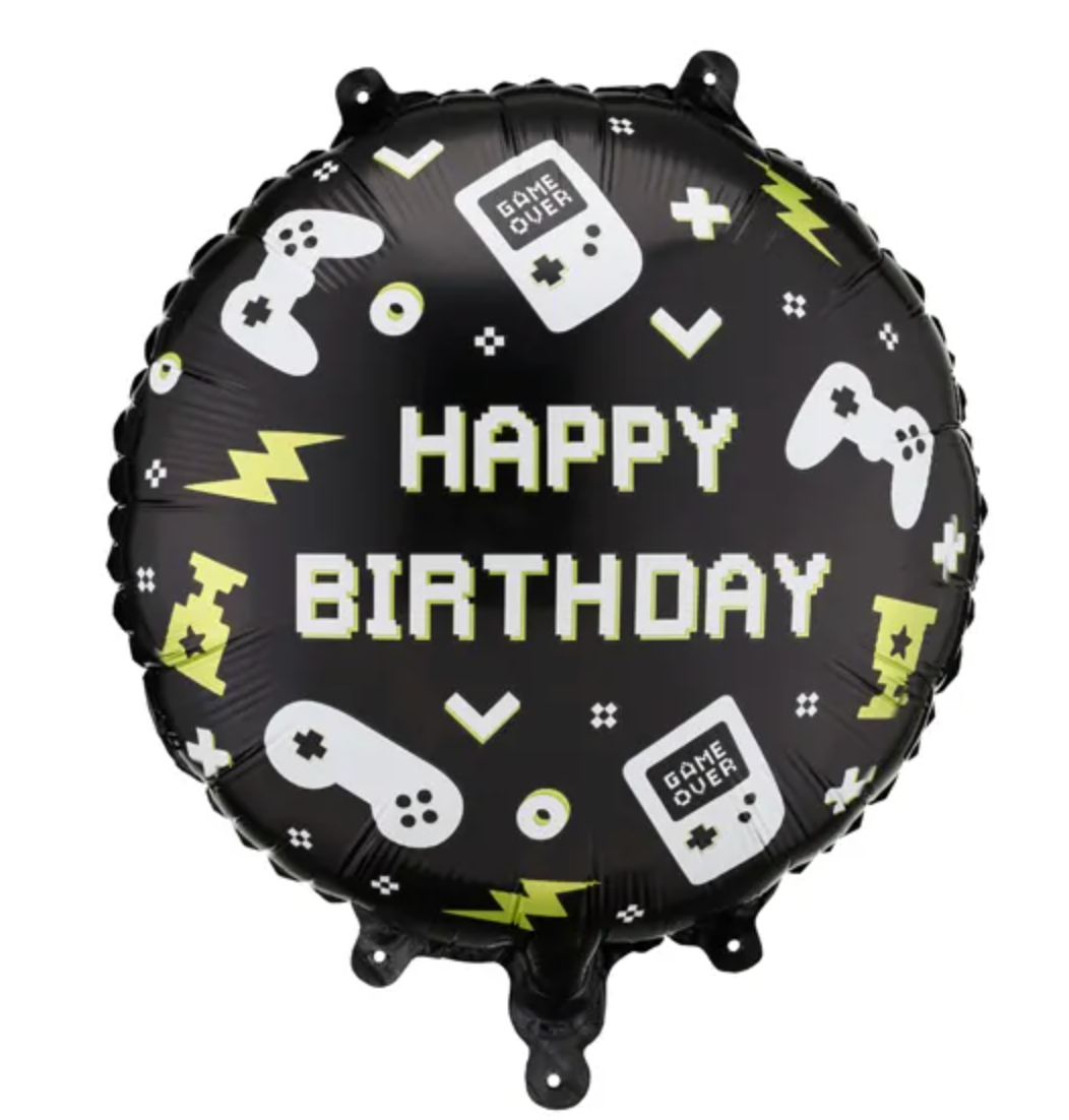 Balão Videojogos Happy Birthday