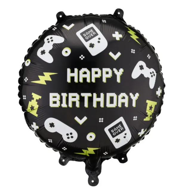Video Games Happy Birthday Balloon