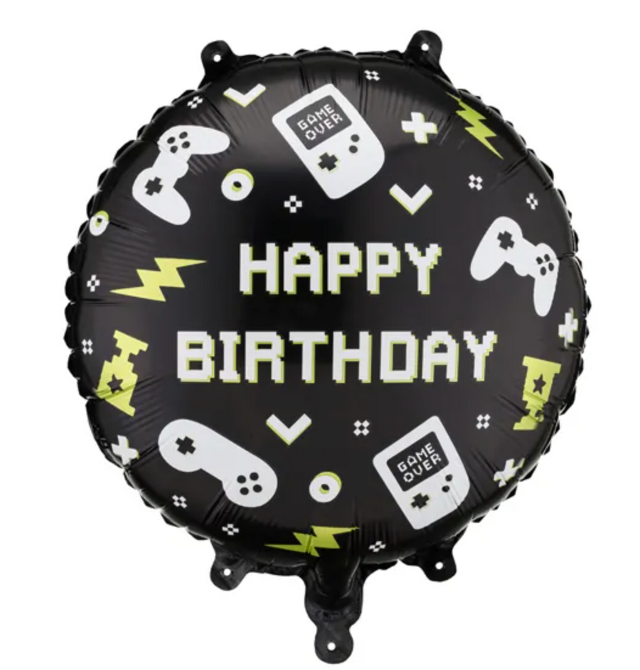 Video Games Happy Birthday Balloon