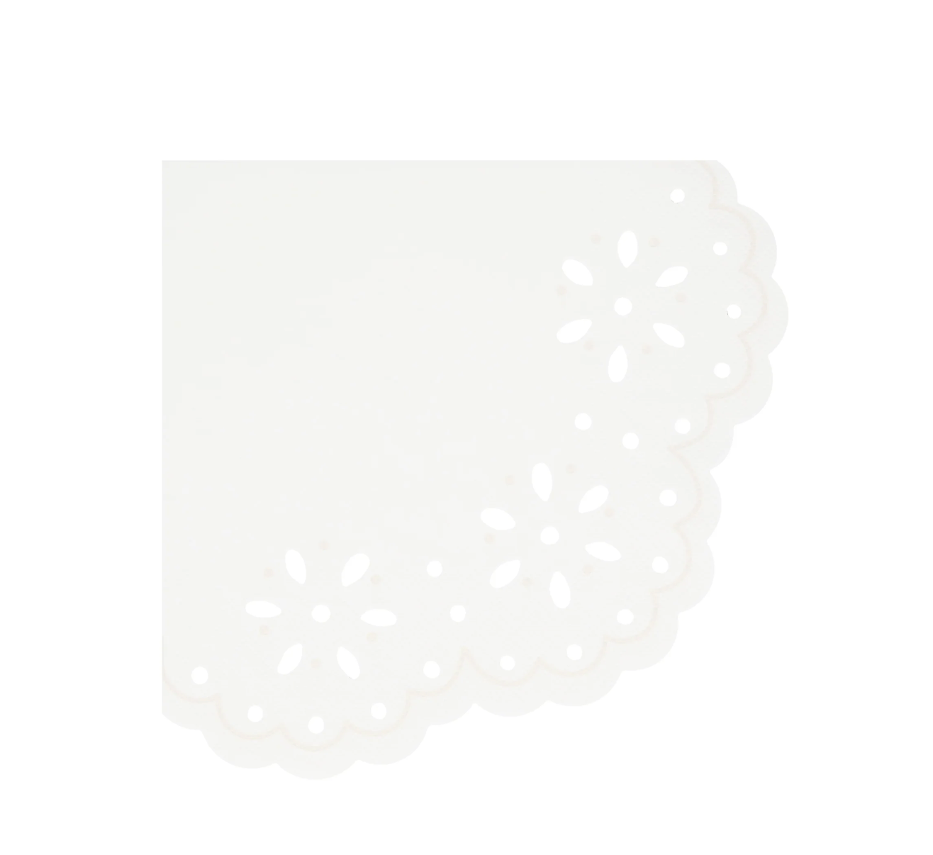 Guardanapos Pequenos Bordado Inglês Brancos