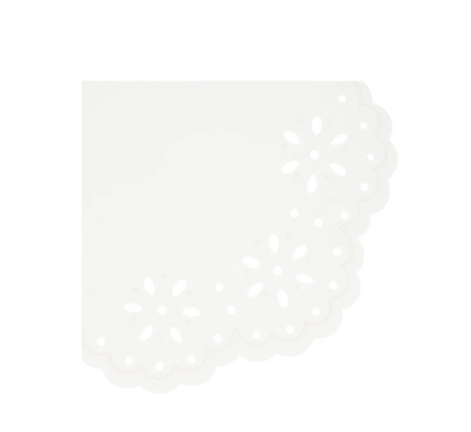 Guardanapos Pequenos Bordado Inglês Brancos