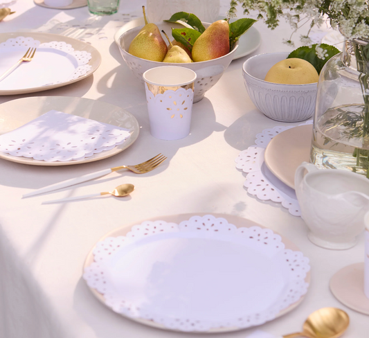 Guardanapos Pequenos Bordado Inglês Brancos