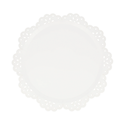 White Broderie Anglaise Plates