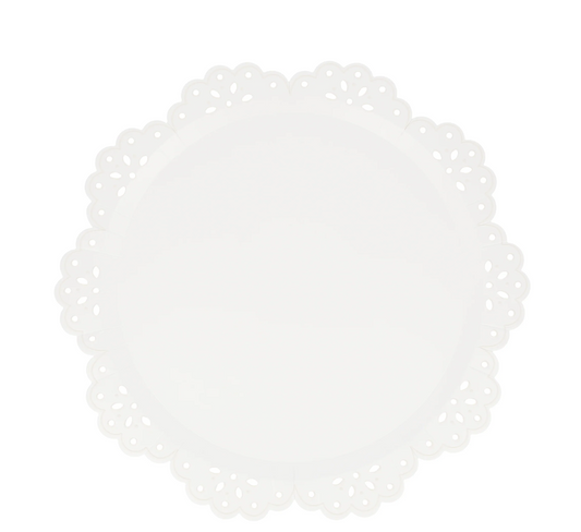 Pratos Bordado Inglês Brancos