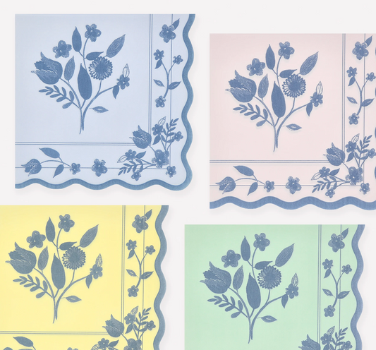 Guardanapos Grandes Flores Vintage