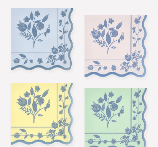 Guardanapos Pequenos Flores Vintage