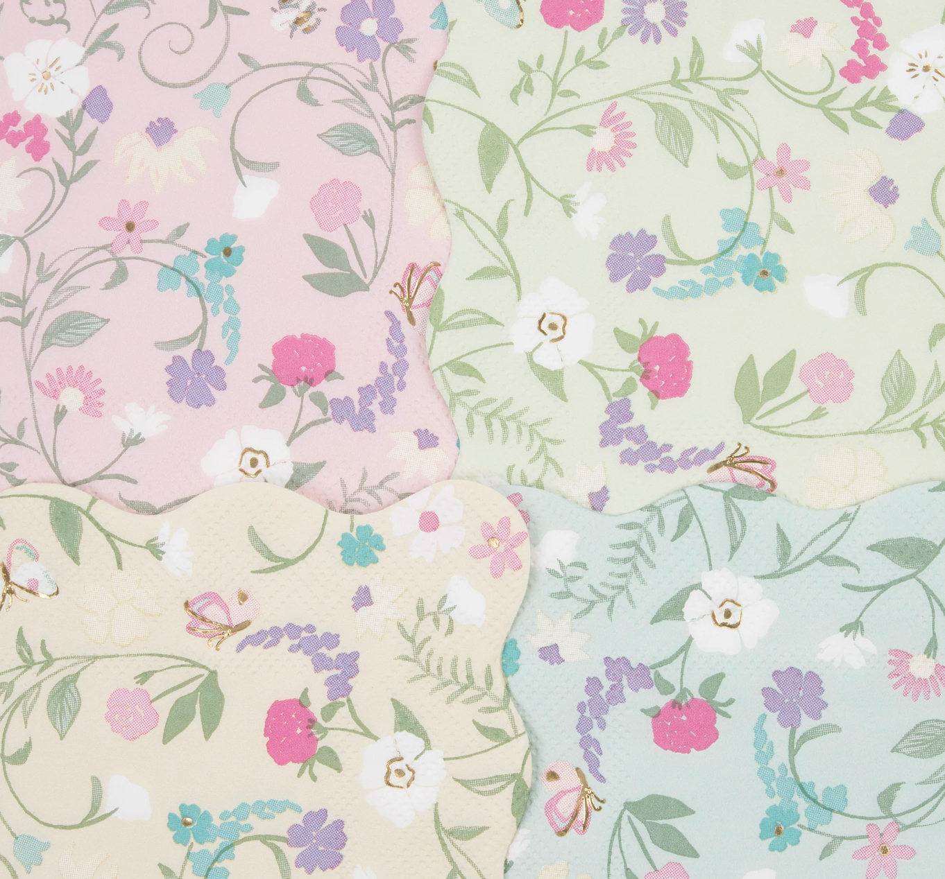 Guardanapos Flores Ladurée