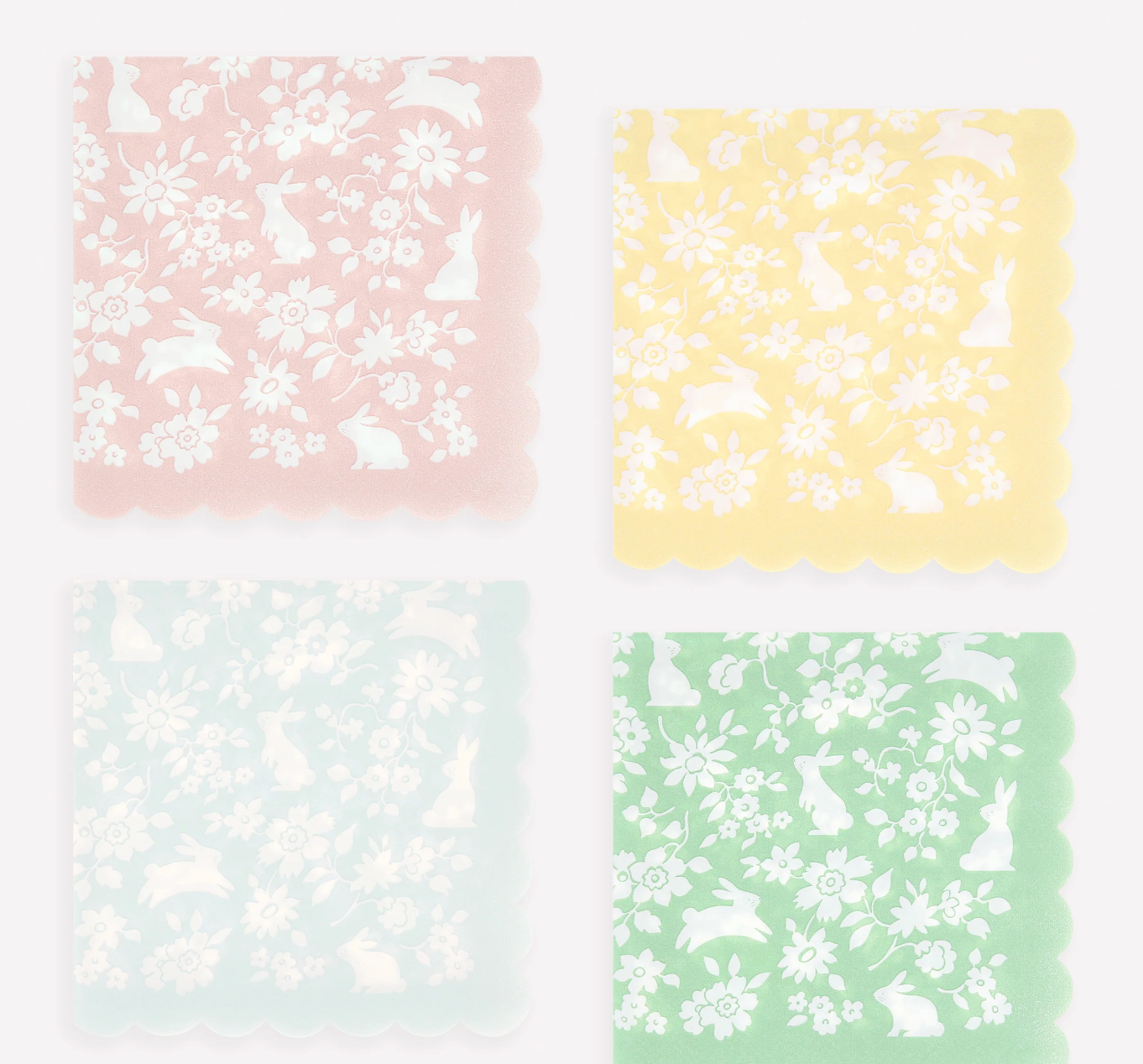 Guardanapos Flores e Coelhos