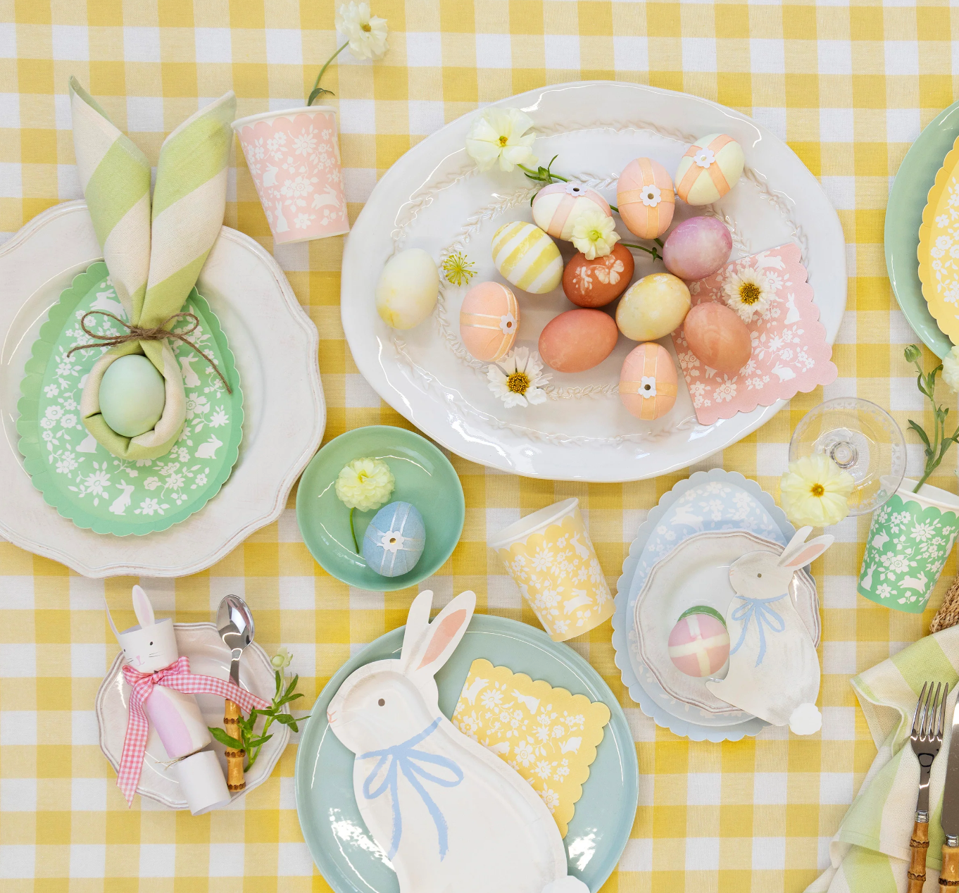 Guardanapos Flores e Coelhos