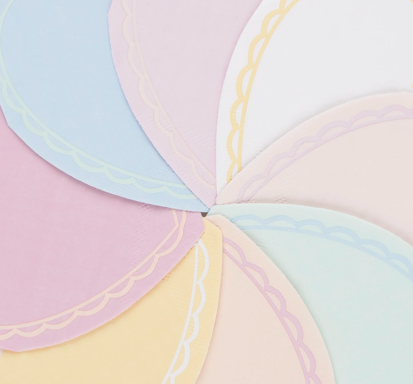 Guardanapos Corações Pastel