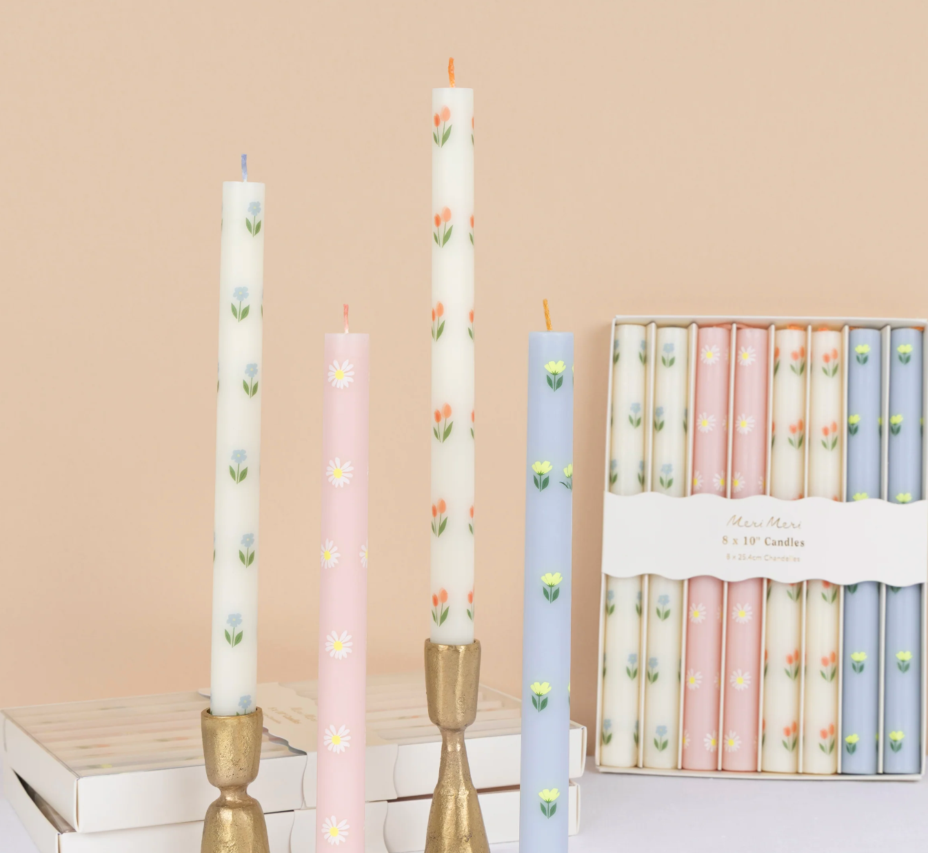 Velas de Mesa Florais