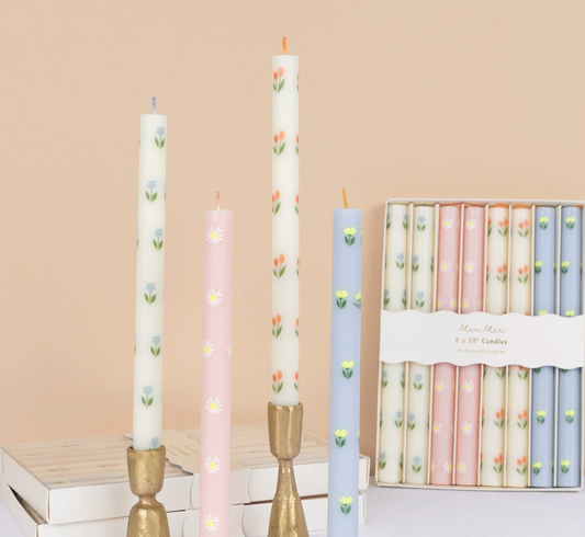 Velas de Mesa Florais