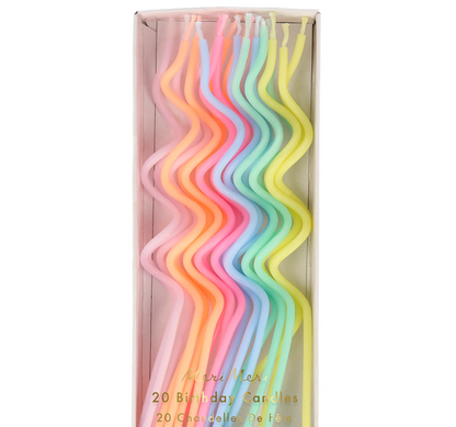 Velas Swirly Coloridas