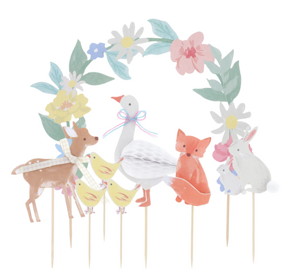 Animal Parade Cake Topper