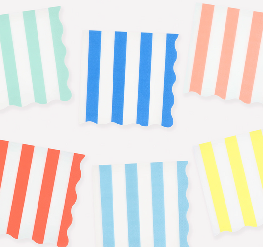 Large Striped Napkins