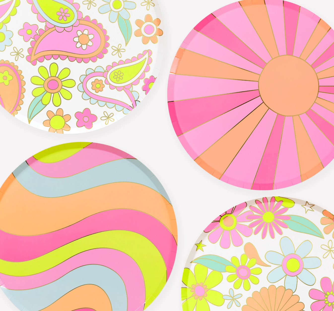 Pratos Grandes Flower Power