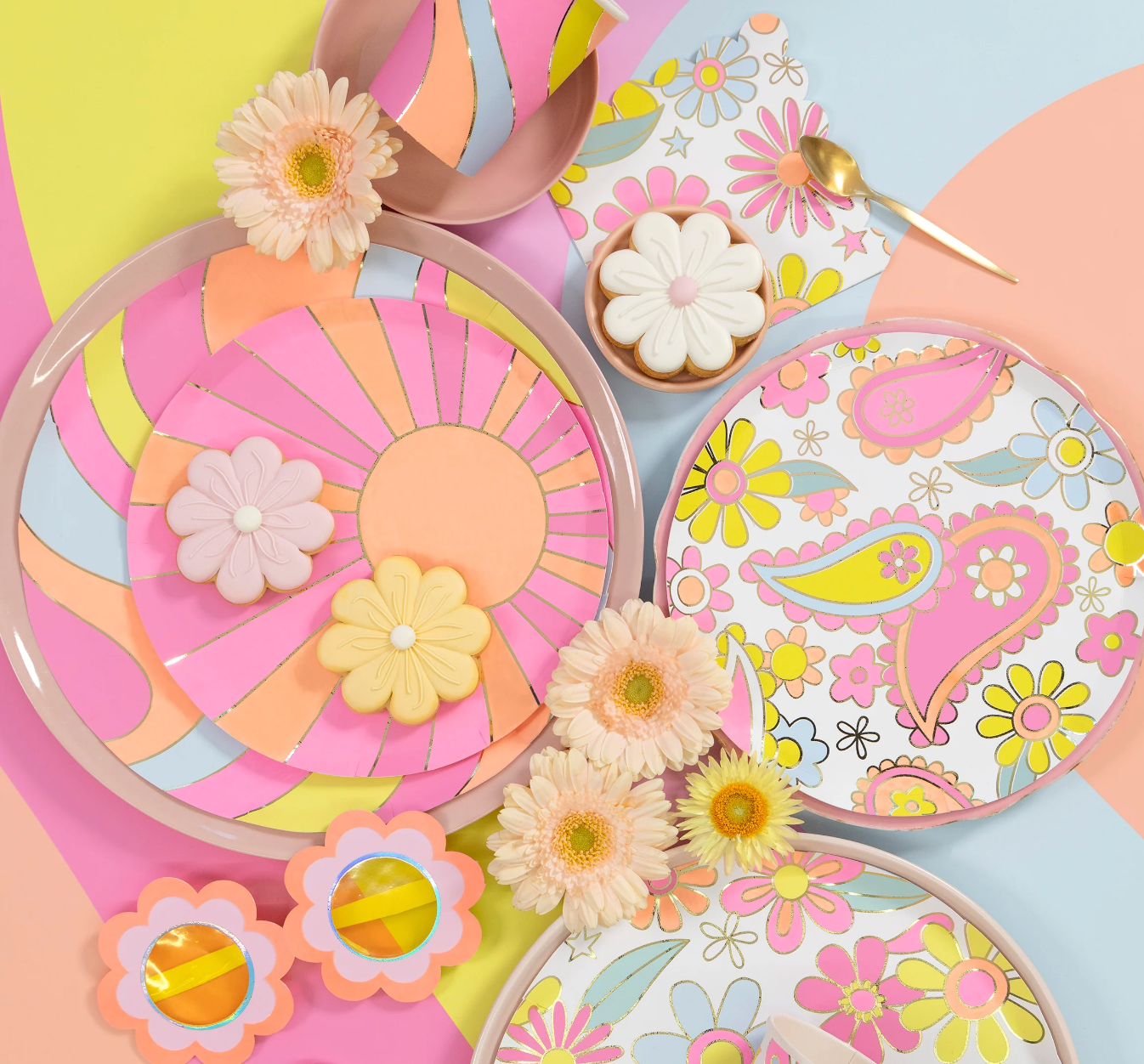 Pratos Grandes Flower Power