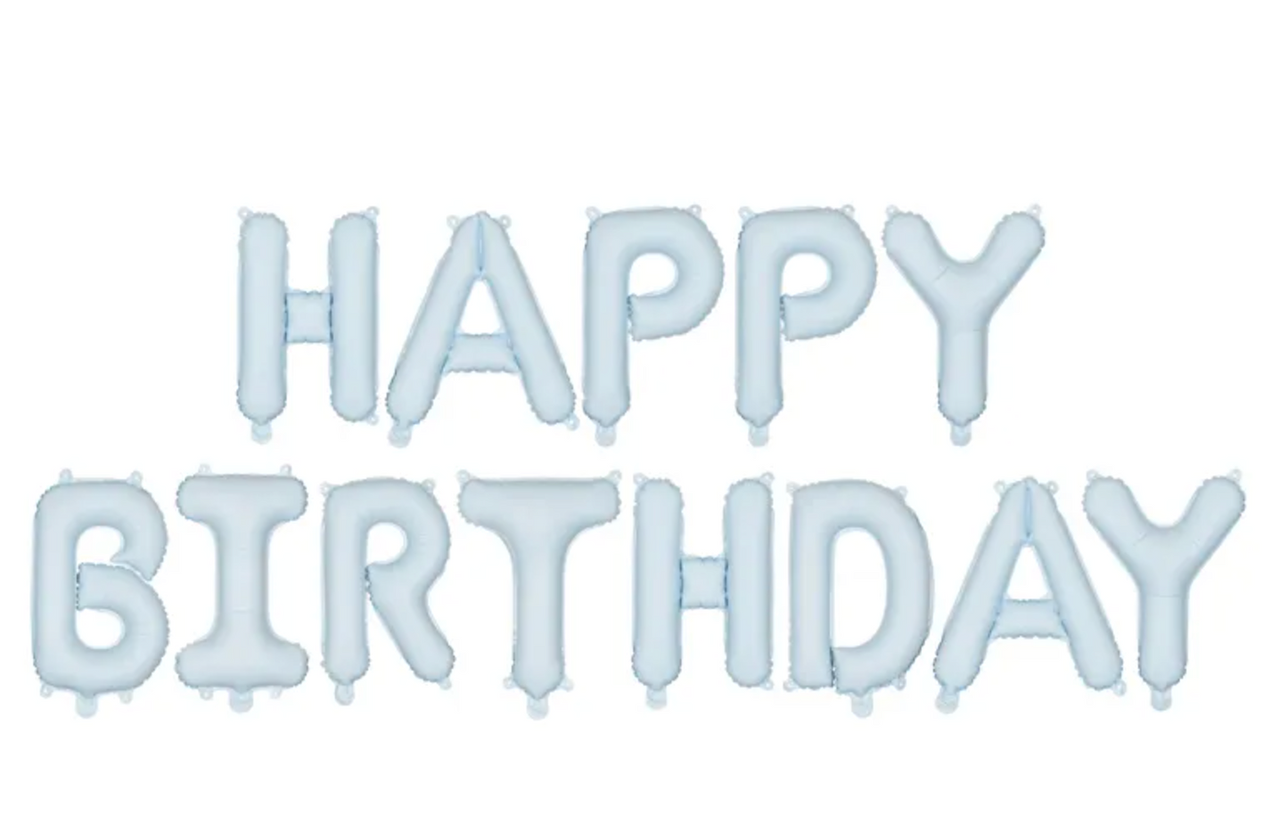 Balão Happy Birthday Azul Claro