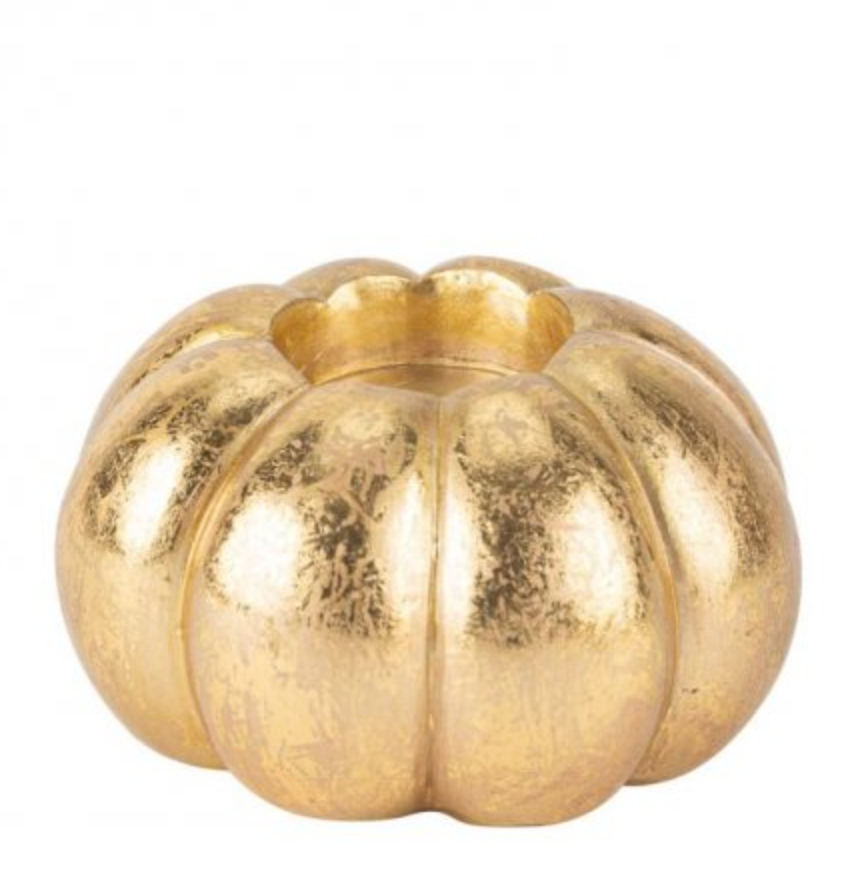 Castiçal Abóbora Dourada