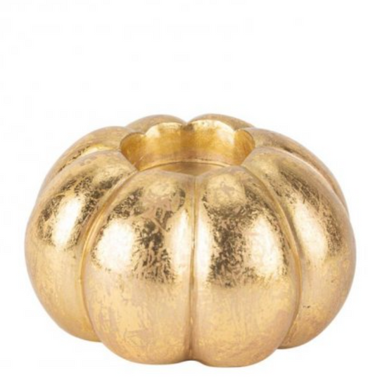 Castiçal Abóbora Dourada