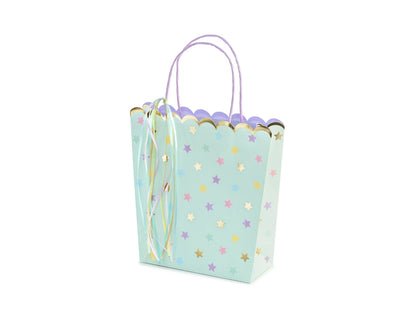 Saco Papel Estrelas Verde