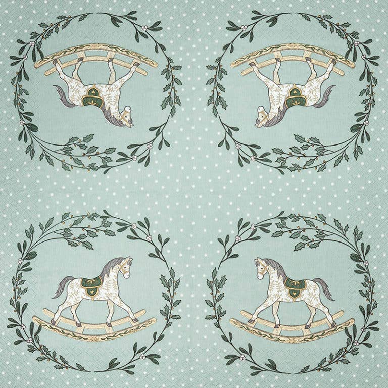 Guardanapos de Natal Cavalinho de Baloiço