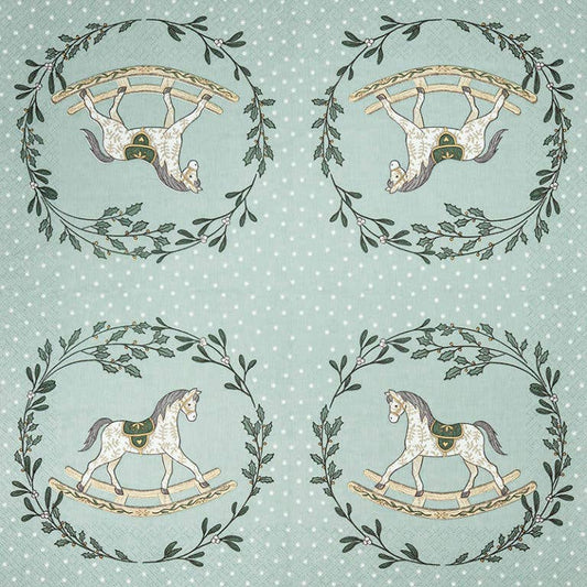 Guardanapos de Natal Cavalinho de Baloiço