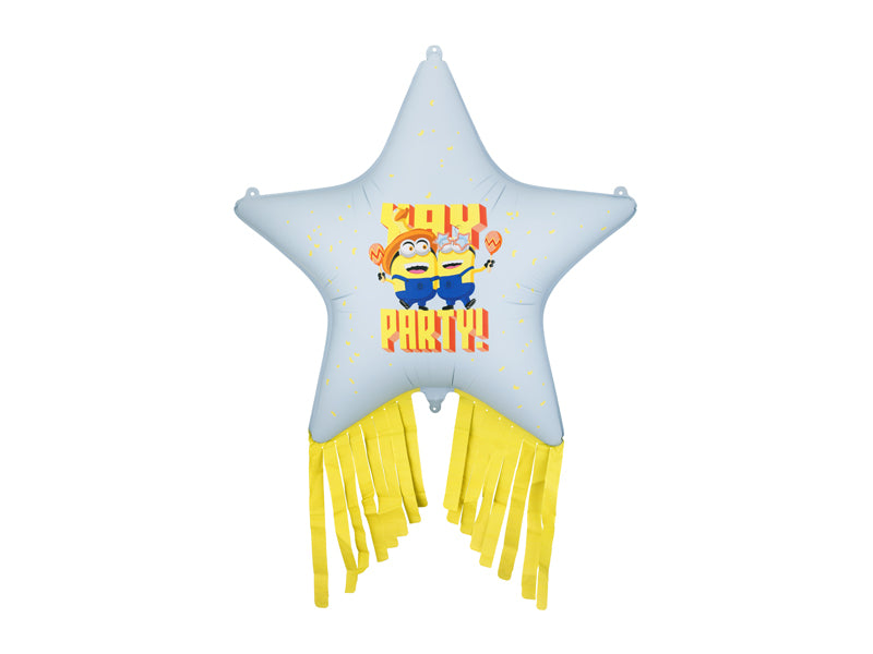 Balão Foil Estrela com Franja Minions PartDeco