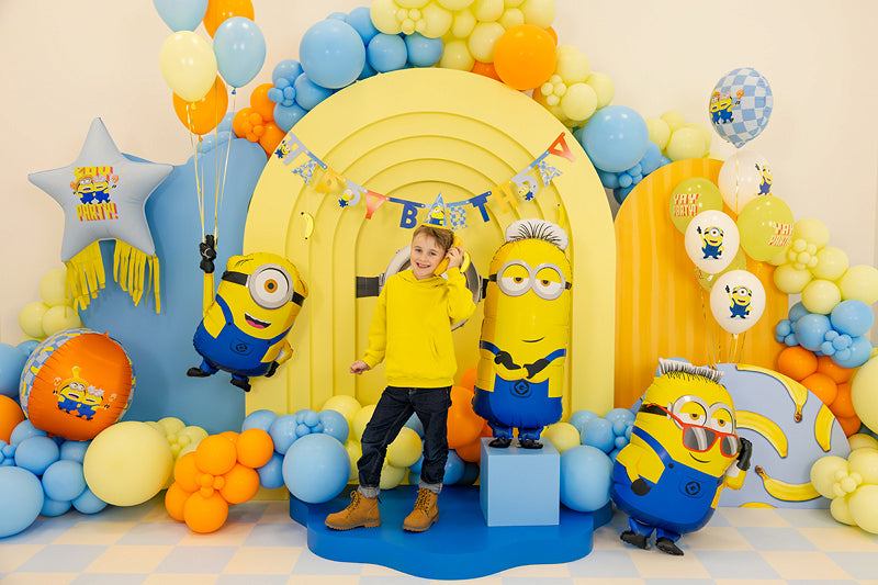 Balão Foil Estrela com Franja Minions PartDeco
