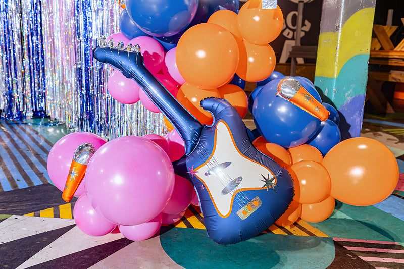 Balão Foil Guitarra Azul-Marinho PartyDeco