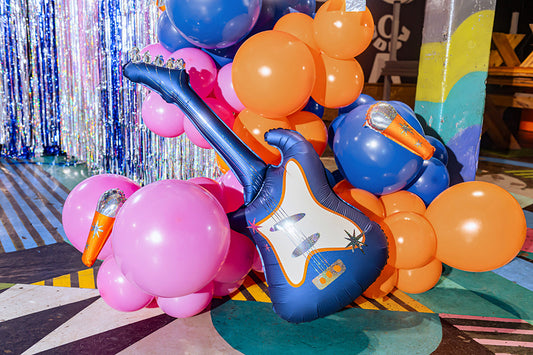Balão Foil Guitarra Azul-Marinho PartyDeco