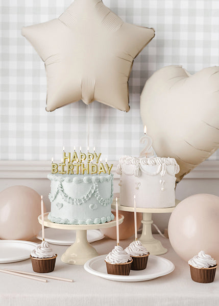 Balão Foil Coração Bege PartyDeco