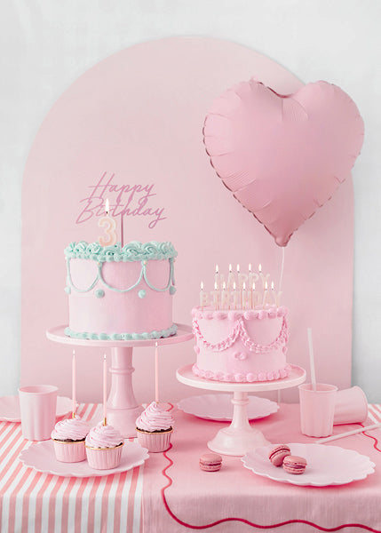 Balão Foil Coração Rosa PartyDeco