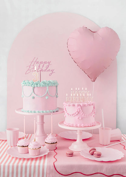 Balão Foil Coração Rosa PartyDeco