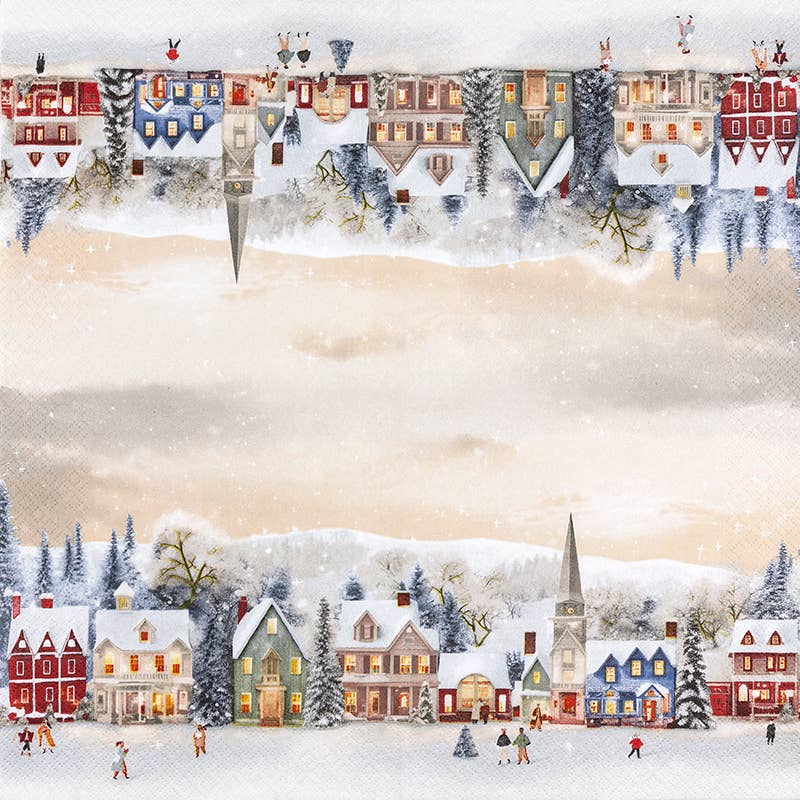 Guardanapos de Natal Aldeia de Inverno