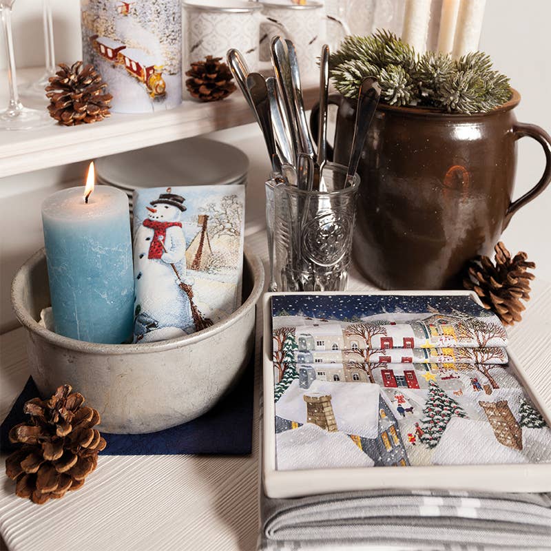 Guardanapos de Natal Aldeia de Natal