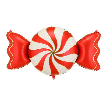 Balão Rebuçado Creme e Vermelho