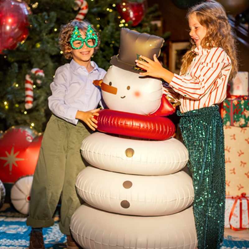 Balão Boneco de Neve de Pé, decoração de Natal