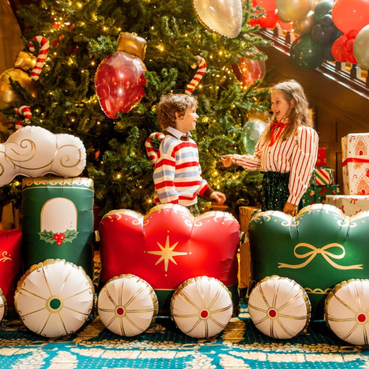 Balão Comboio Gigante de Pé, decoração de Natal