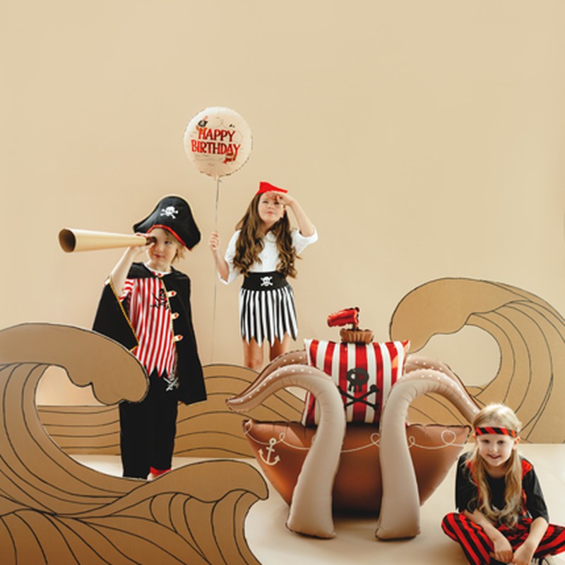 Balão Navio Pirata de Pé, decoração de festa