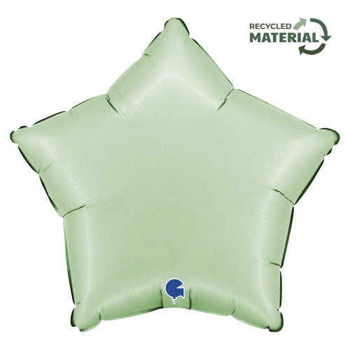 Balão Foil 18'' Estrela Satin Glazed Mint Verde Menta Grabo