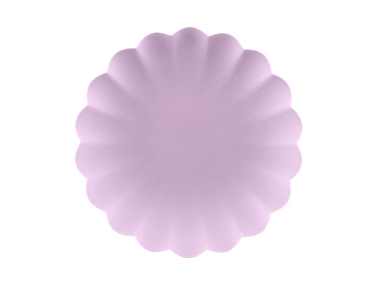 Pratos Plástico Frill Violeta