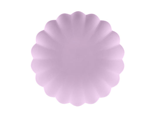 Pratos Plástico Frill Violeta