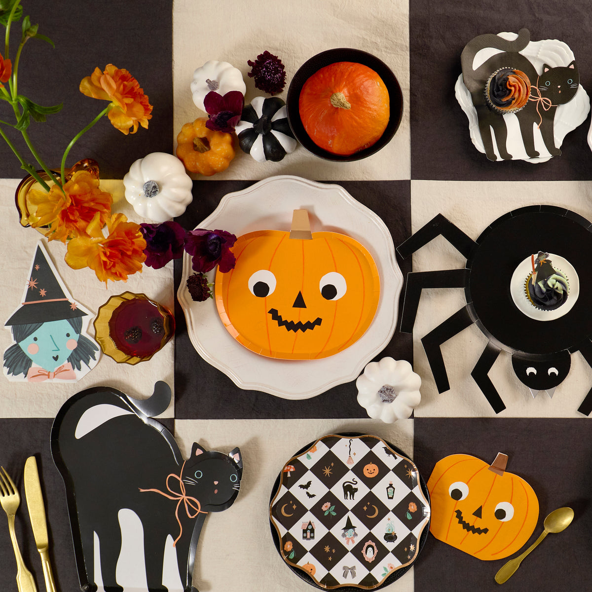 Guardanapos de Papel Gato Halloween