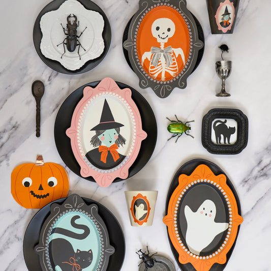 Copos Reutilizáveis Halloween Retratos