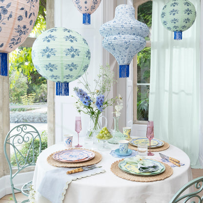 Vintage Botanical Lanterns - detail view