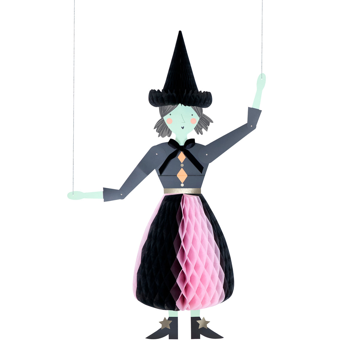Decorações Gigantes Halloween Gato, Bruxa e Abóbora