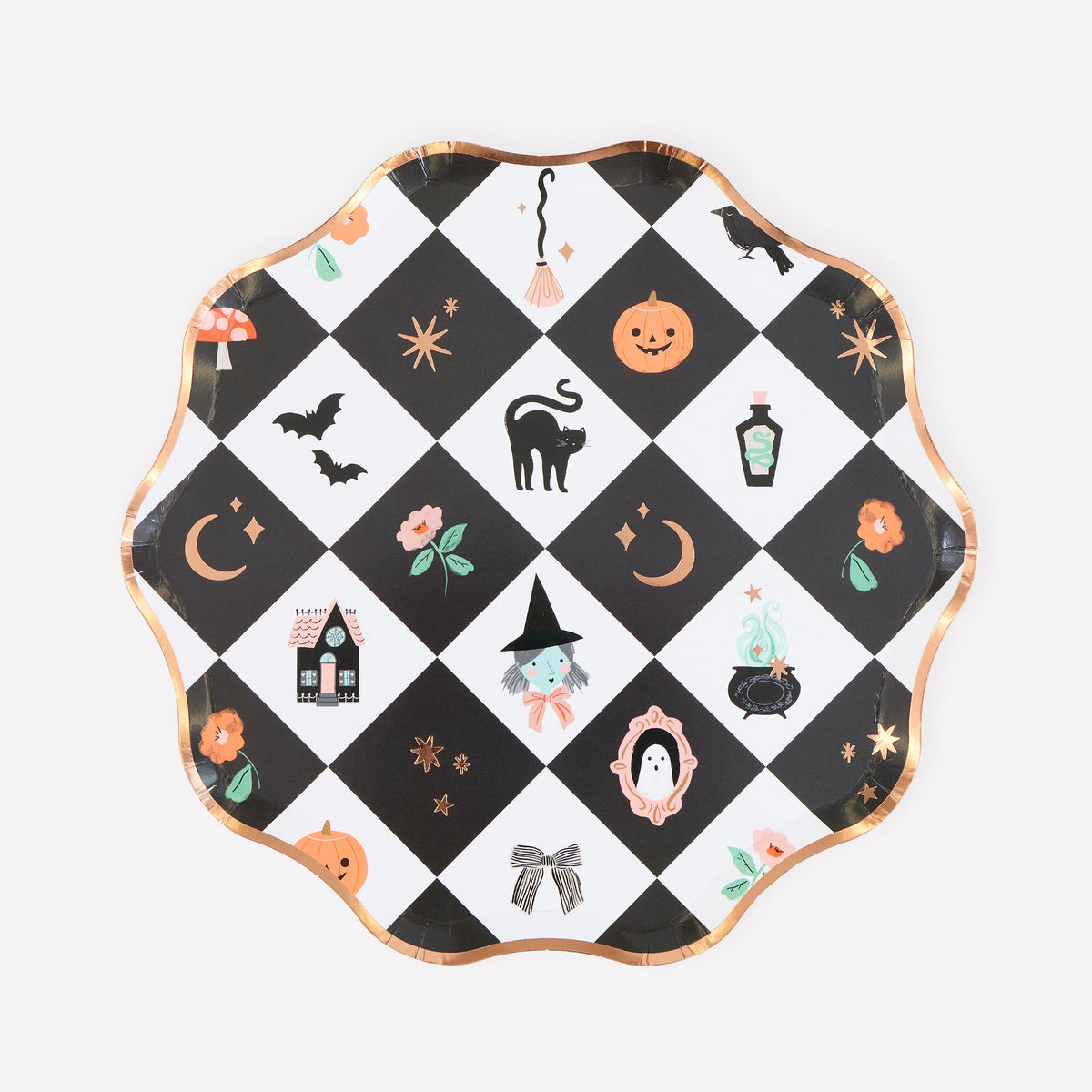 Pratos Pequenos Halloween Patchwork