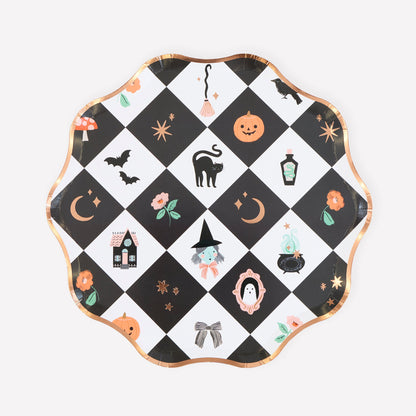 Pratos Pequenos Halloween Patchwork