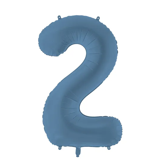 Balões Números Azul Marinho